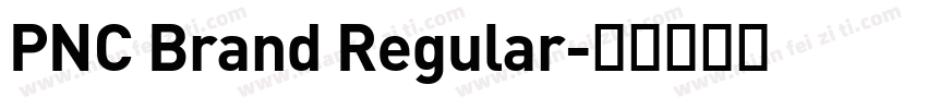 PNC Brand Regular字体转换